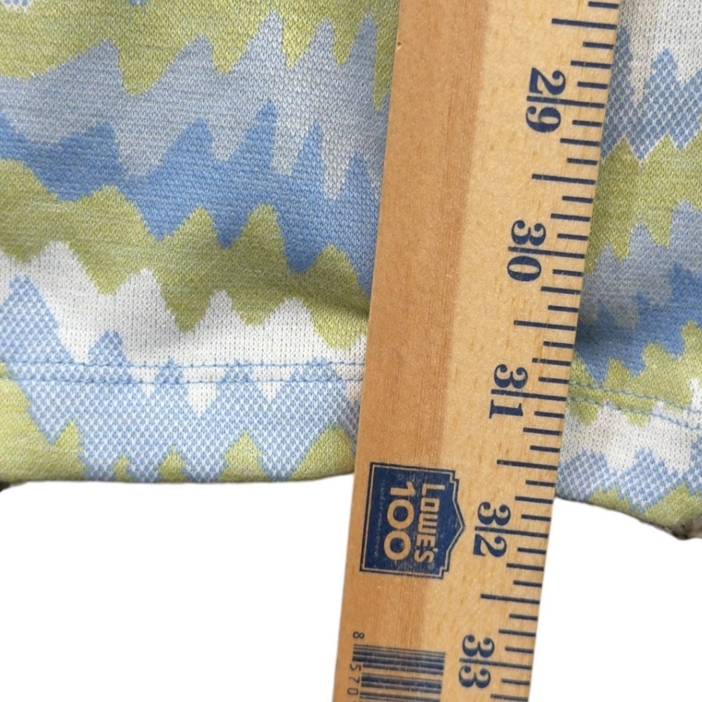 Urban Outfitters Bryn Blue Green Chevron Print Knit Flare Pants Women Medium NWT - Picture 8 of 14